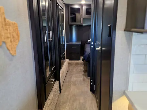 Hallway leading to the bedroom door